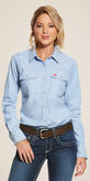 FR Solid DuraStretch Snap Work Shirt Front